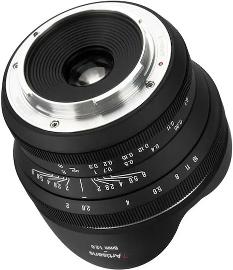 7artisans Crop Camera Lens 6mm f/2 Fisheye for Sony E Mount Black