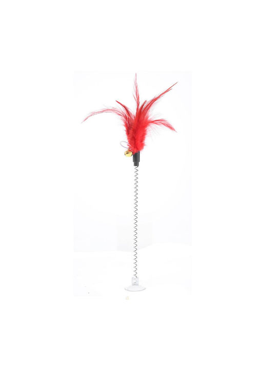 Cat Toy Feather & Suction Cup Random Colour Choice
