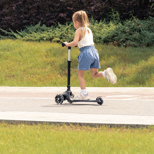Q Play Kids Scooter Sparkling 3-Wheel for 3+ Years Nude Pink