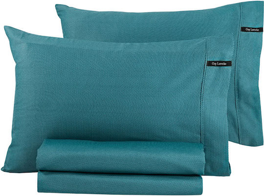 Guy Laroche Semi-Doppel 180x270cm Minimal Petrol