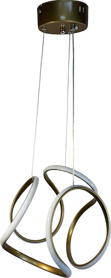 Epiplo-Fos Pendant Light Gold 30x30x80cm Epiplo-Fos Pendant Light Gold 30x30x80cm