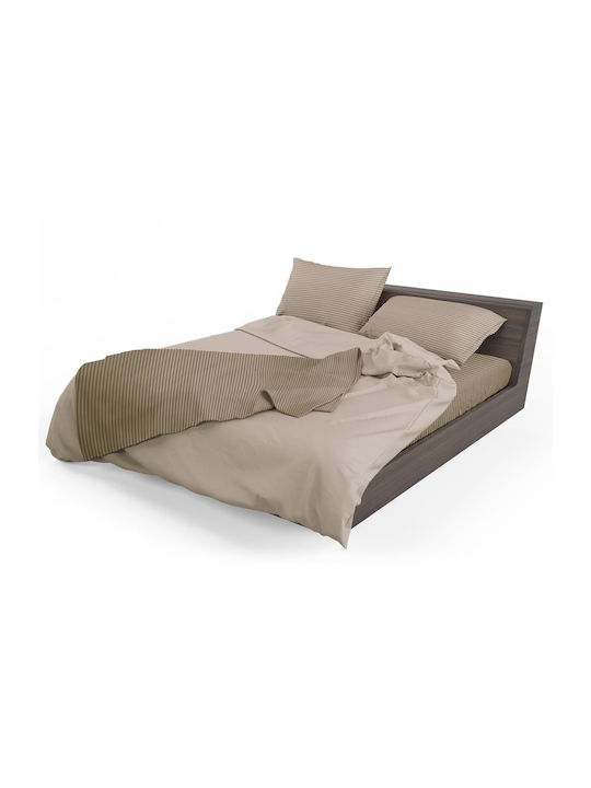 Flamingo Chic Σεντόνι Μονό με Λάστιχο 100x200+32εκ. Beige