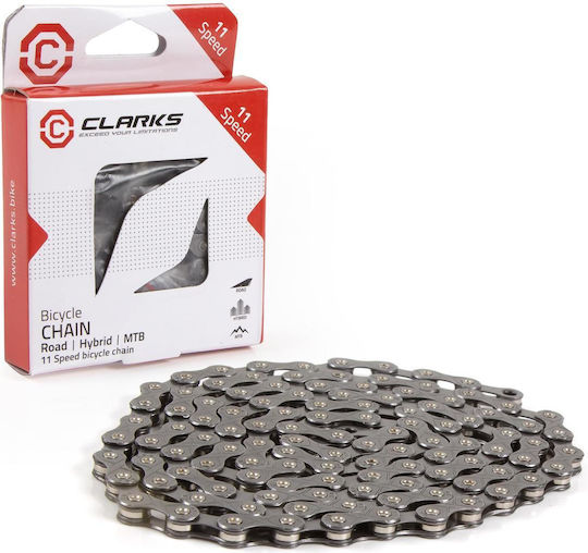 Clarks Ybn C11 Bicycle Chain 11 Gears 116L Silver