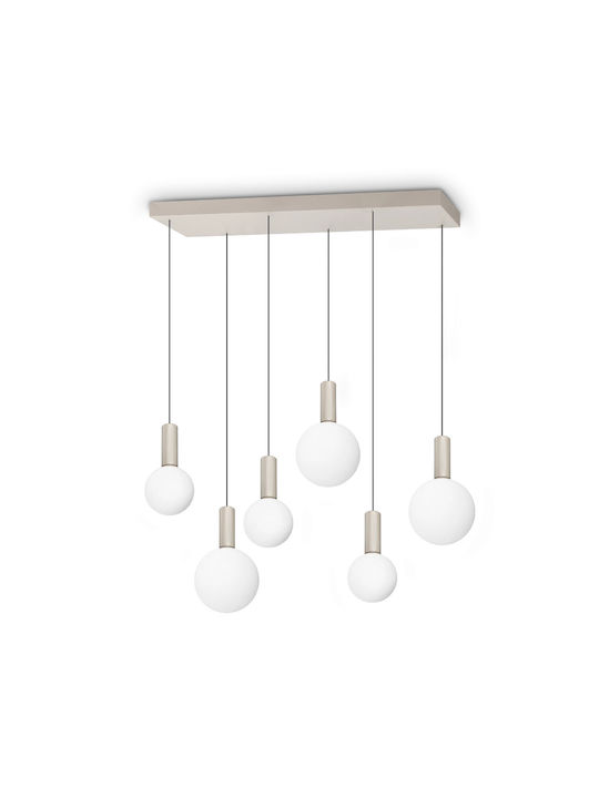 Ideal Lux Lustră Alb Calea ferată