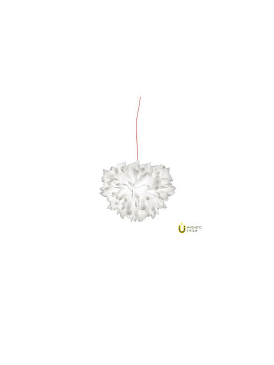 Slamp Veli Foliage Pendant Light White with Socket E27 45cm