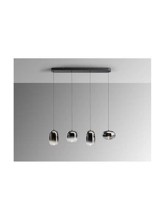 Onice Adjustable Pendant Light Black 21x21cm