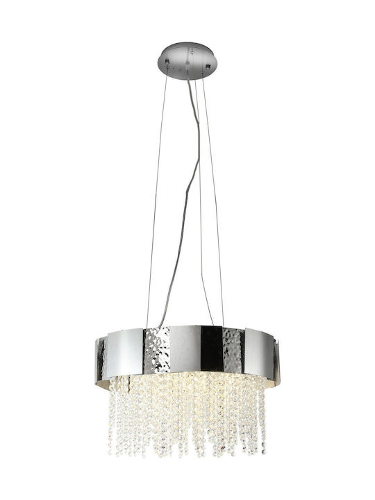 Eko Light Astor Κρεμαστό Φωτιστικό Ασημί για 8 Λαμπτήρες GU10