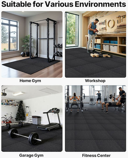 Vevor Exercise Mat Pilates Gray (61x61x1.4cm)