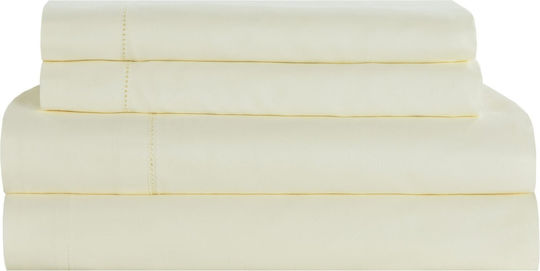Liolios Home Monaco Σετ Υπέρδιπλο 4τμχ 245x270εκ. Ivory Liolios Home Monaco Σετ Υπέρδιπλο 4τμχ 245x270εκ. Ivory