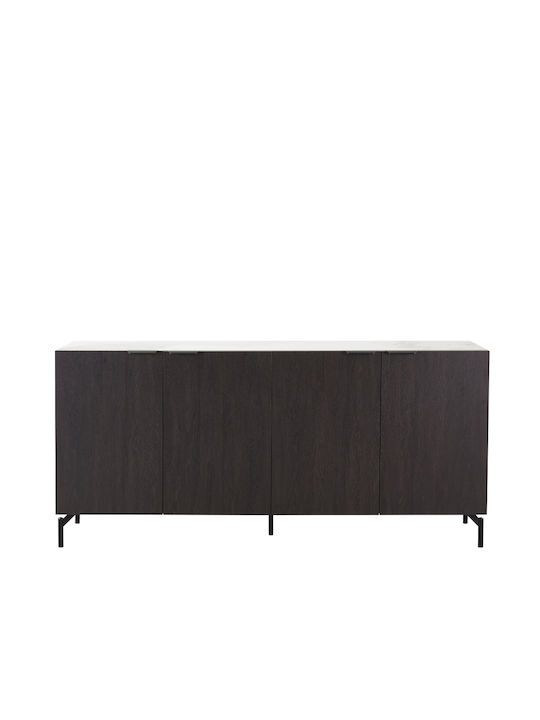 Liberta Μπουφές Notte Ξύλινος Schwarz 180x40.5x84cm