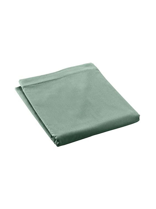 Percaline Douceur D'intérieur Double Bed Sheet Cotton Percale 78tc Dimensions 160x200cm Lime Green 1644671