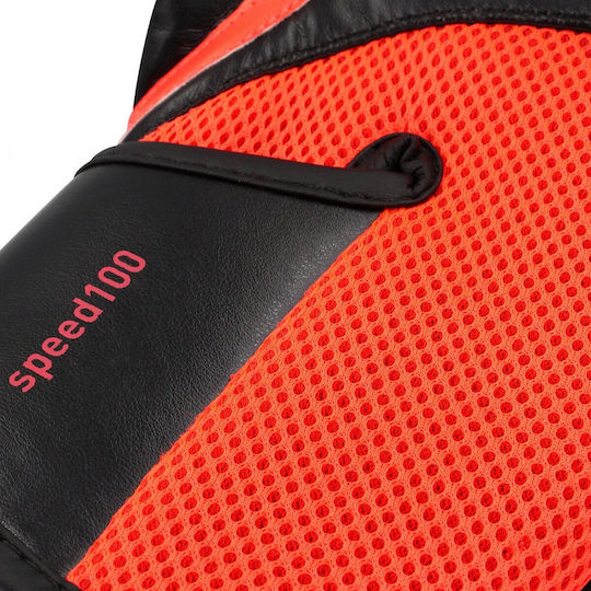 adidas Speed 100 Деца Боксови Ръкавици от Синтетична Кожа за Състезание Black/Shock Red
