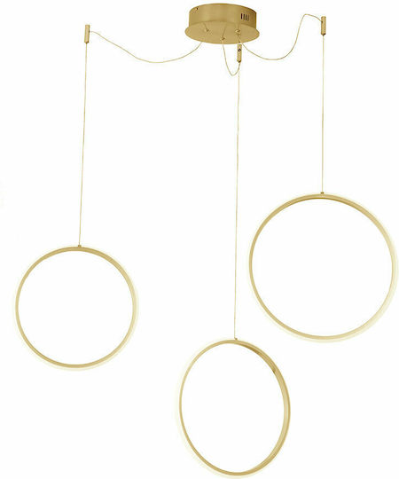 Ondaluce Circus Pendant Light Gold 40cm