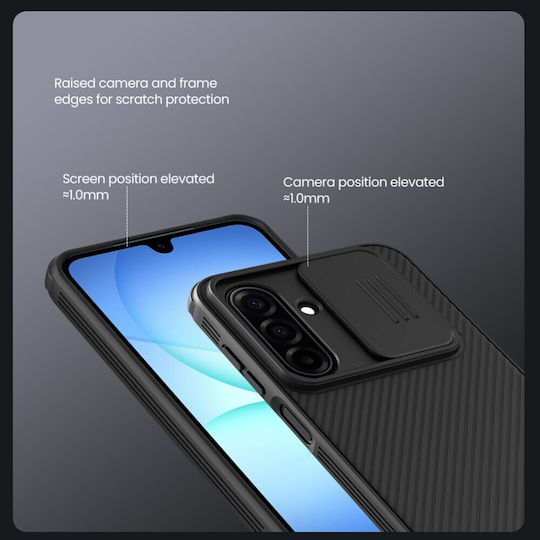 Nillkin Camshield Back Cover Plastic / Silicone Black (Galaxy A37)