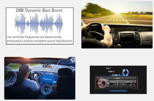 Philips Auto-Audiosysteme 1 DIN USB
