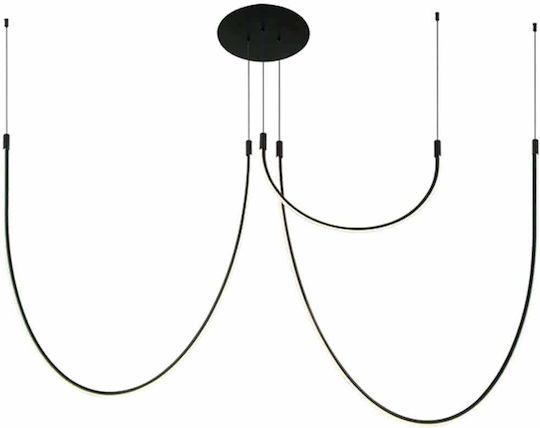 Zambelis Lights Висящо осветително тяло Черен 160x80см. Zambelis Lights Висящо осветително тяло Черен 160x80см.