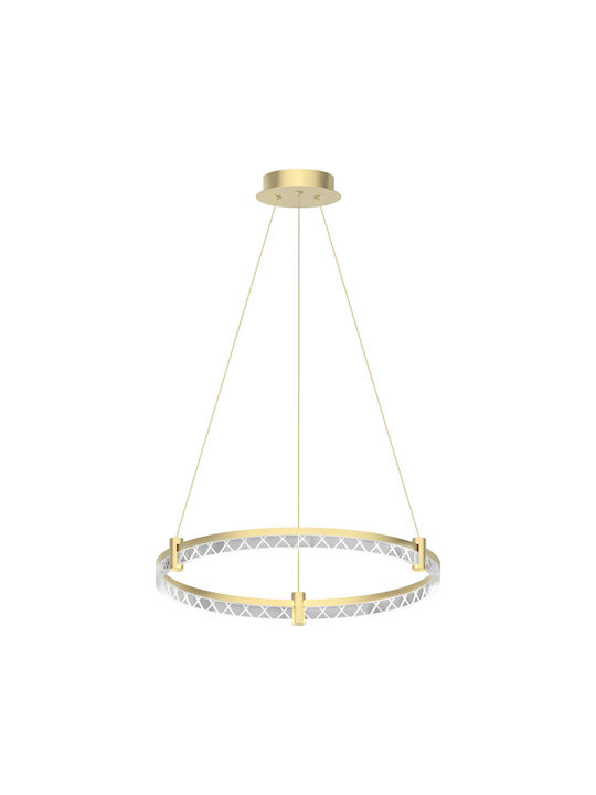 Eko Light Κρεμαστό Φωτιστικό Χρυσό LED 60x60εκ.