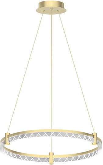 Eko Light Lustră Suspendată Auriu 60x60cm.