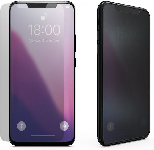 NetOne 9H Privatsphäre Gehärtetes Glas Schwarz (iPhone 14 Pro Max)