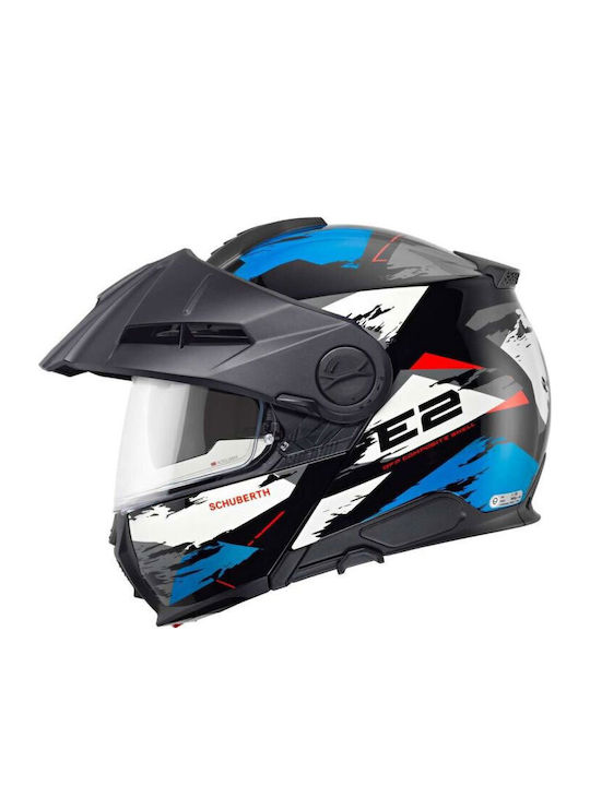 Schuberth E2 Adventure Trail Blue Κράνος Μηχανής Flip-Up ECE 22.06 1644gr