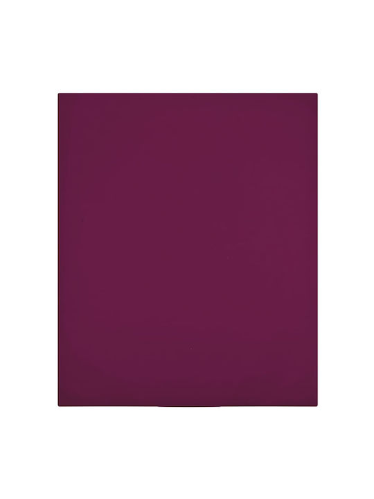 vidaXL Sheet Sets Queen with Elastic 160x200cm. Burgundy 2pcs