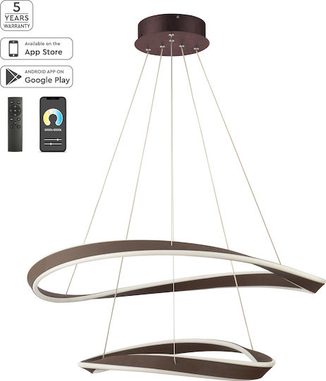 Home Lighting LED Smart Κρεμαστό Φωτιστικό Μπρούτζινο 82x5εκ. Home Lighting LED Smart Κρεμαστό Φωτιστικό Μπρούτζινο 82x5εκ.