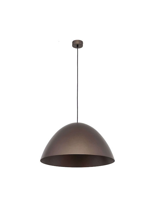 TK Lighting Κρεμαστό Φωτιστικό Καφέ με Ντουί E27 50x170εκ.