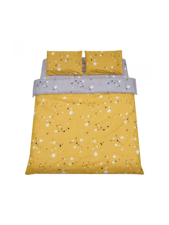 Heinner Sheet Set with 1 Pillowcase Super-Double 220x240cm. Stars 4pcs