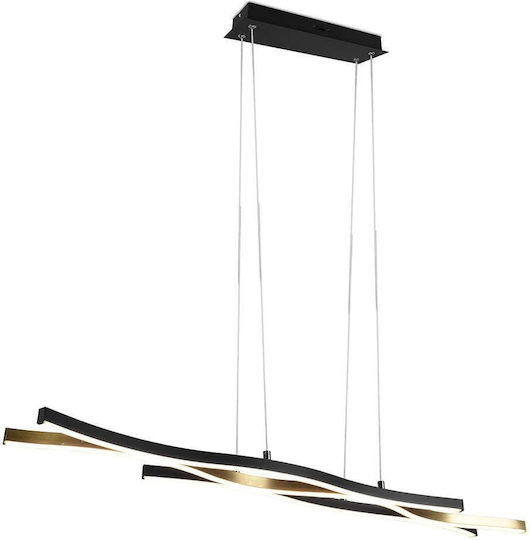 Trio Lighting Blaze Pendant Light Black 107x15x150cm Trio Lighting Blaze Pendant Light Black 107x15x150cm