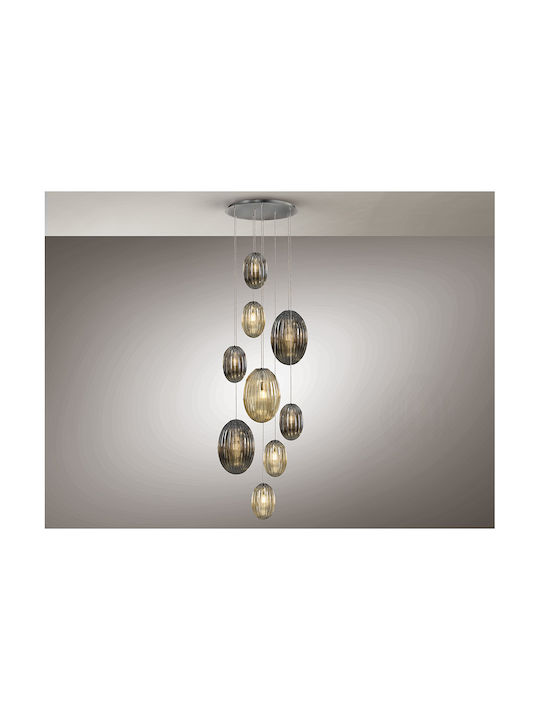 Ovila Verstellbar Hängelampe Silber 86cm.
