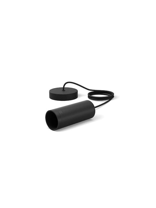 Philips Lustră Negru cu Dulie E27