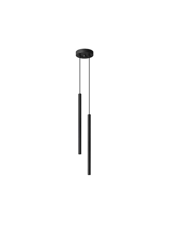 Sollux Pastelo Κρεμαστό Φωτιστικό Μαύρο με Ντουί G9 21.5x8.5x51.5εκ.