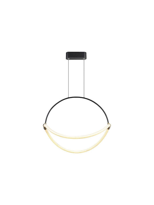 V-TAC Pendant Light Black 50x16x170cm