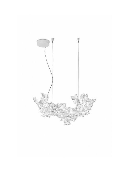 Slamp Hanami Adjustable Pendant Light White for 5 Bulbs G9 53x35x25cm