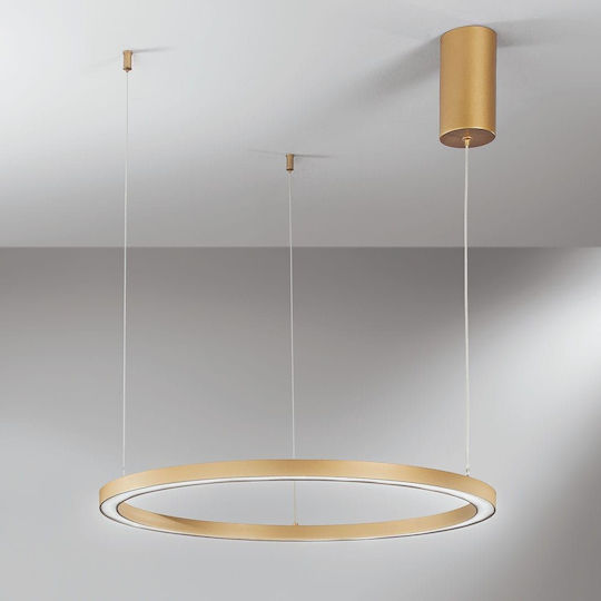 Fan Europe Led-Hoop-S60 Hängelampe Gold 60x60x150cm Fan Europe Led-Hoop-S60 Hängelampe Gold 60x60x150cm