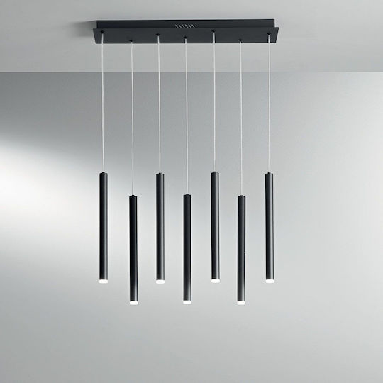 Fan Europe Led-Pype-SQ7 Hängelampe Schwarz 200x41x200cm Fan Europe Led-Pype-SQ7 Hängelampe Schwarz 200x41x200cm