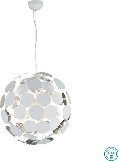 Trio Lighting Discalgo Κρεμαστό Φωτιστικό Λευκό 54x150εκ. Trio Lighting Discalgo Κρεμαστό Φωτιστικό Λευκό 54x150εκ.