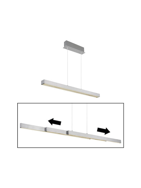 Globo Lighting Κρεμαστό Φωτιστικό Ασημί