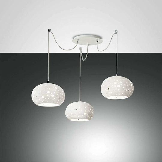 Fabas Luce Corvara Hängelampe Weiß 25cm Fabas Luce Corvara Hängelampe Weiß 25cm