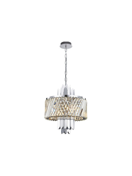Eko Light Κρεμαστό Φωτιστικό Διάφανο για 6 Λαμπτήρες E14