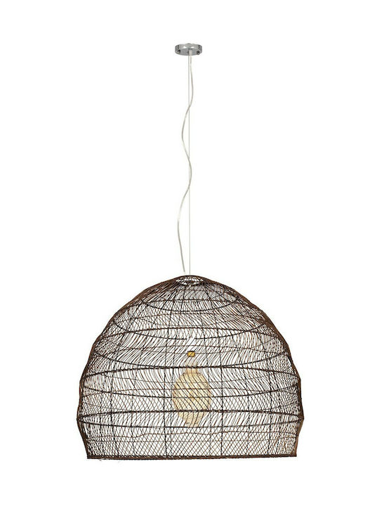 GloboStar Malibu Brown Boho Bell Pendant Ceiling Light with E27 Socket 97x100x86cm