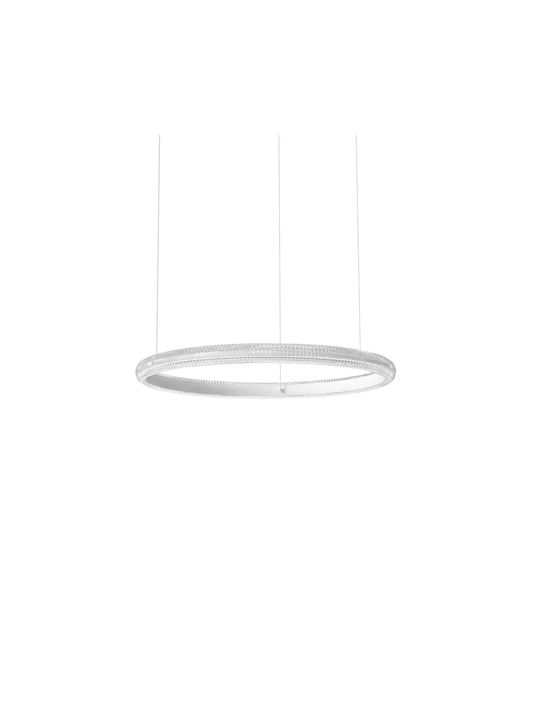 Ideal Lux Lustră Roz cu cristale 60x60x218cm.
