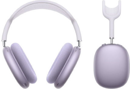 Apple AirPods Max 2 Kabellose und Verkabelte Über Ohr Kopfhörer und Schnellladung Lila