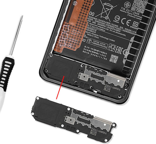 Clappio Replacement Външен Говорител Redmi Note 14 Pro 5g Черен