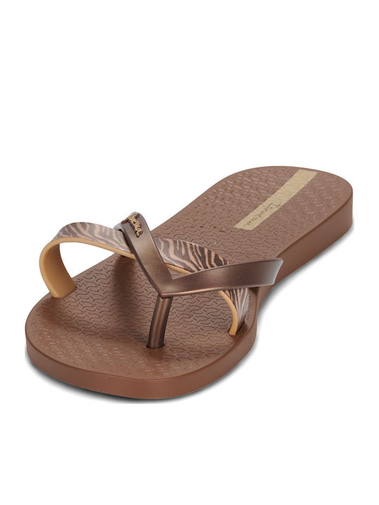 Kirei Chic Fem Flip Flops in Brown Colour