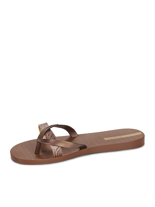 Kirei Chic Fem Flip Flops in Brown Colour