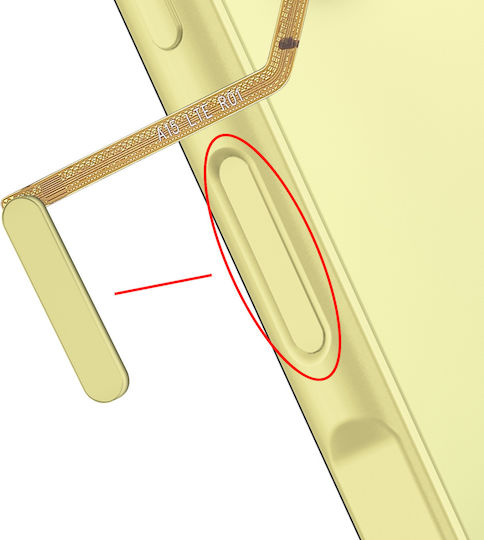 Clappio Replacement Fingerprint Reader Galaxy A15 4g Connection Flex Cable Yellow
