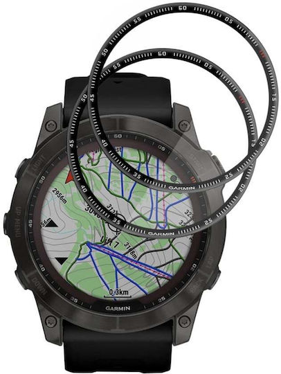 Pack 2 Screen Protector Garmin Fenix 7x Scratch Protection Set Sticker Nano Flex Black
