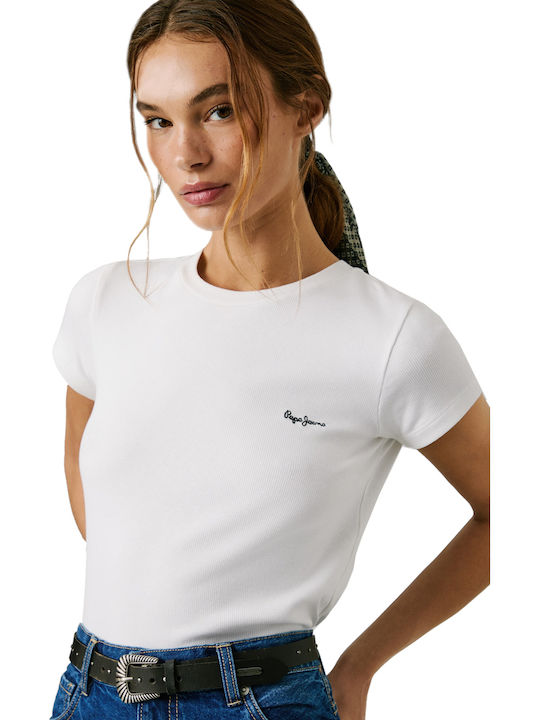 Γυναικεία Μπλούζα Βαμβακερή White