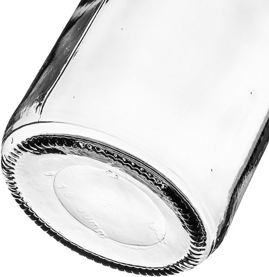 Glass Juice Bottles 1l + White Caps Fi53 3 Pcs